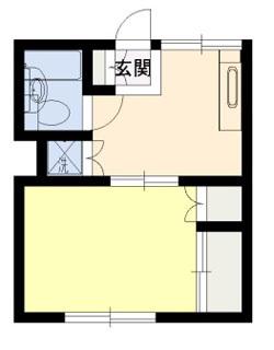 ハイツR&Y水久保B(1K/1階)の間取り写真