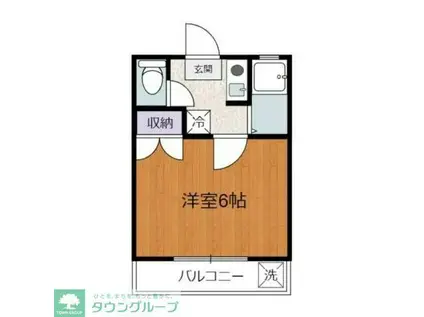 グリーンプラザ(1K/1階)の間取り写真