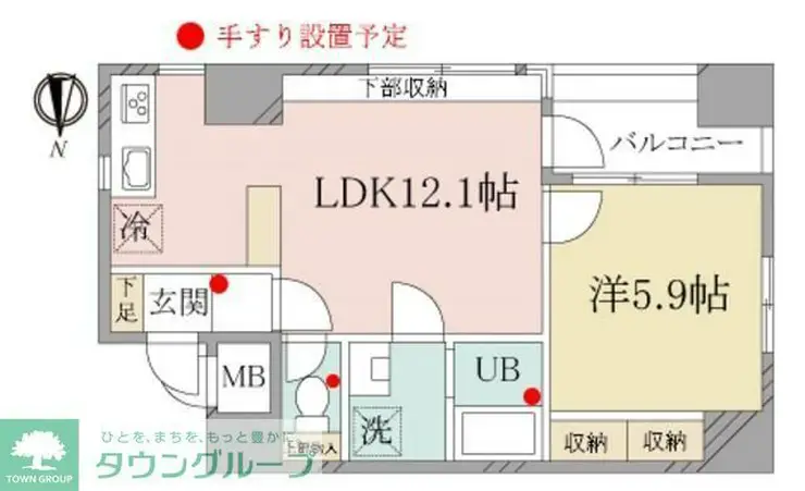 アムス馬喰町 2階階 間取り