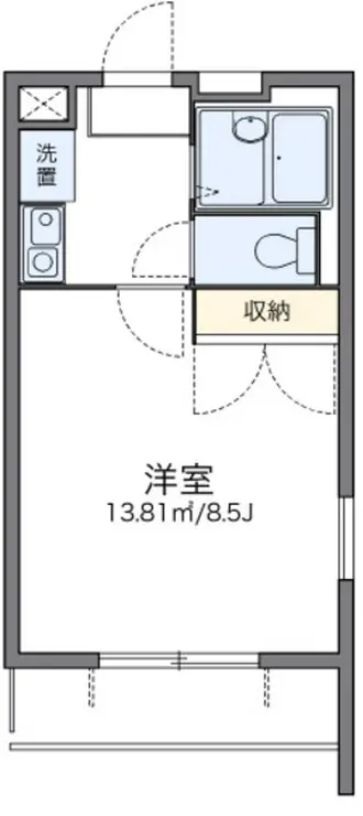 レオパレスビューフレア 2階階 間取り