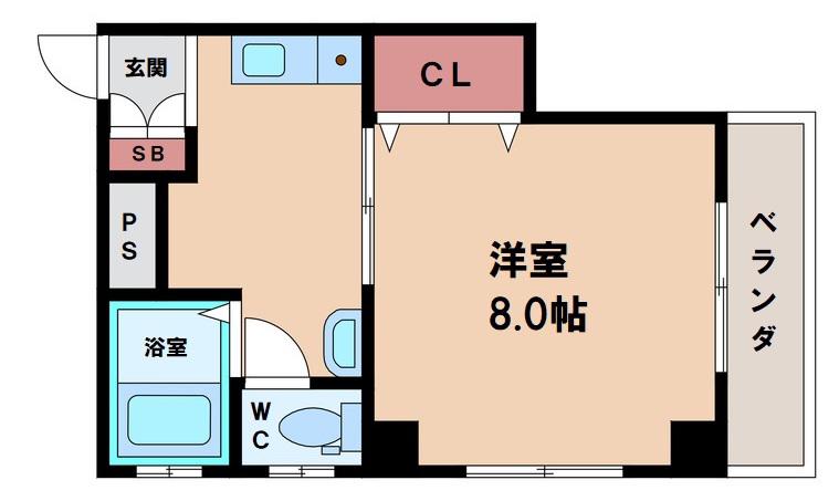ジーナ アビコ(1K/3階)の間取り写真