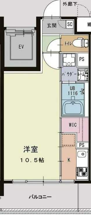 DUALEA 4階階 間取り