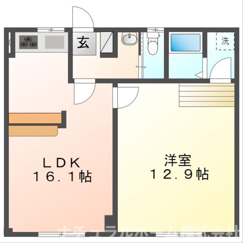 ガーデンハイツ(1LDK/2階)の間取り写真