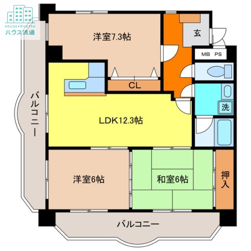 NOVAPORT(3LDK/2階)の間取り写真