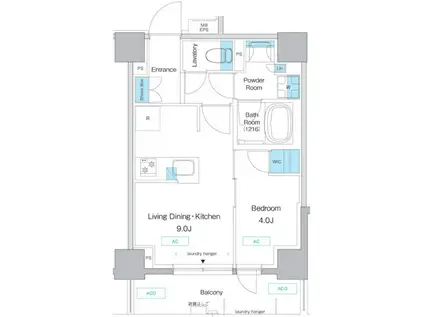 プレディアコート板橋(1LDK/8階)の間取り写真