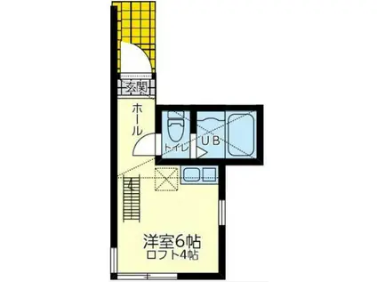 ユナイト菊名メグ・ライオン(ワンルーム/2階)の間取り写真