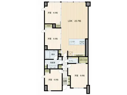 CLASS調布(4LDK/2階)の間取り写真
