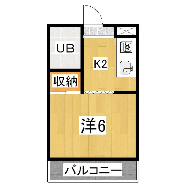 ESPERANZA(1K/1階)の間取り写真
