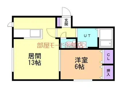 SOLANA(1LDK/1階)の間取り写真