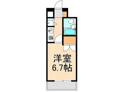 メインステージ梅島駅前(1K/5階)の間取り写真