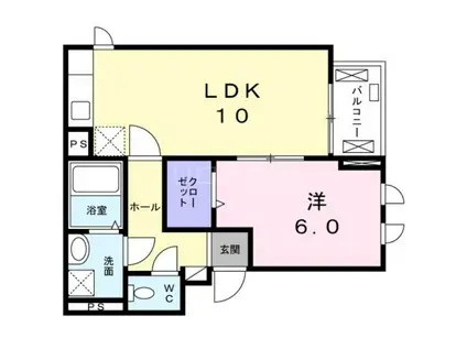 SERENO蒲田セレーノ(1LDK/2階)の間取り写真