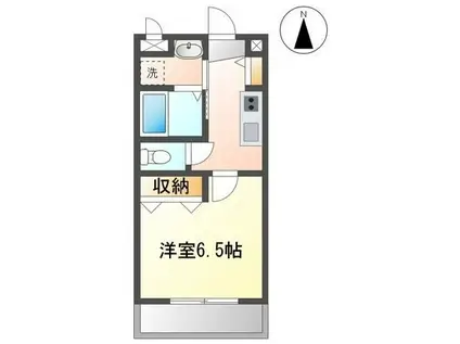 コーラルリーフ(1K/3階)の間取り写真