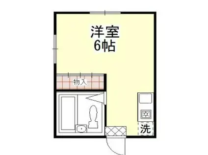 メゾンドタカ(ワンルーム/2階)の間取り写真