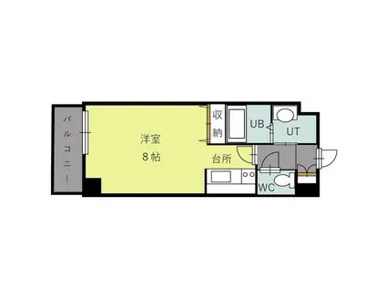 TAKE・N20(1K/2階)の間取り写真