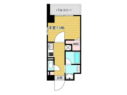 REXIA SHIN UMEDA DUO(1K/3階)の間取り写真