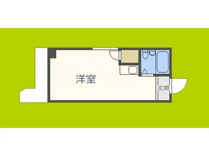 プレアール長居公園(ワンルーム/5階)の間取り写真