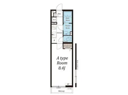 リブリ・上福岡II(1K/3階)の間取り写真