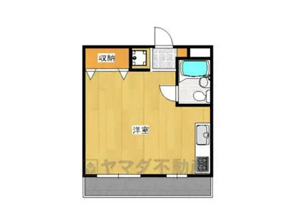 イーストCOURTITO(ワンルーム/3階)の間取り写真