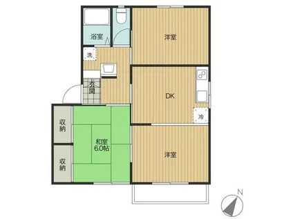 コーポラムセス(3DK/2階)の間取り写真