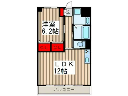 シャテーニュ・デュ・ボア(1LDK/3階)の間取り写真