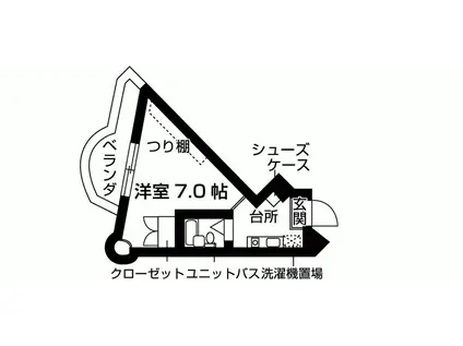 アネックスパルマ(1K/3階)の間取り写真