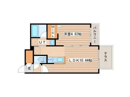 ART HILLS(1LDK/2階)の間取り写真