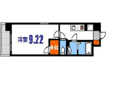 第31友建ビル(1K/7階)の間取り写真