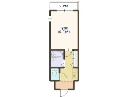 エステムコート大阪城南(1K/5階)の間取り写真