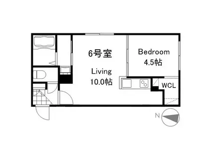 NOJU S20W8(1LDK/4階)の間取り写真