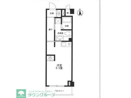 ロータス新川崎(ワンルーム/2階)の間取り写真