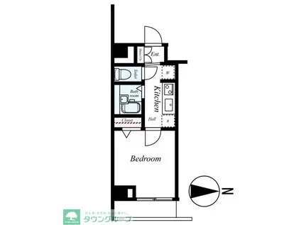 PLイーストYLE川崎(1K/6階)の間取り写真