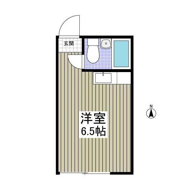メゾンホワイト(ワンルーム/2階)の間取り写真
