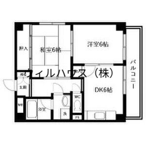 コーポ愛(2DK/3階)の間取り写真
