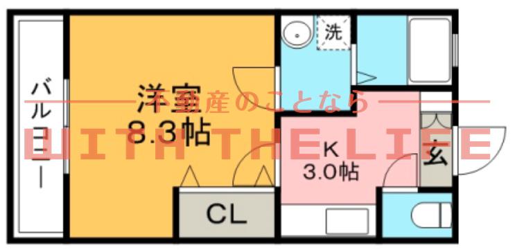 グランドアマレーII番館(1K/2階)の間取り写真
