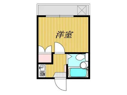 レジデンス古川(1K/2階)の間取り写真