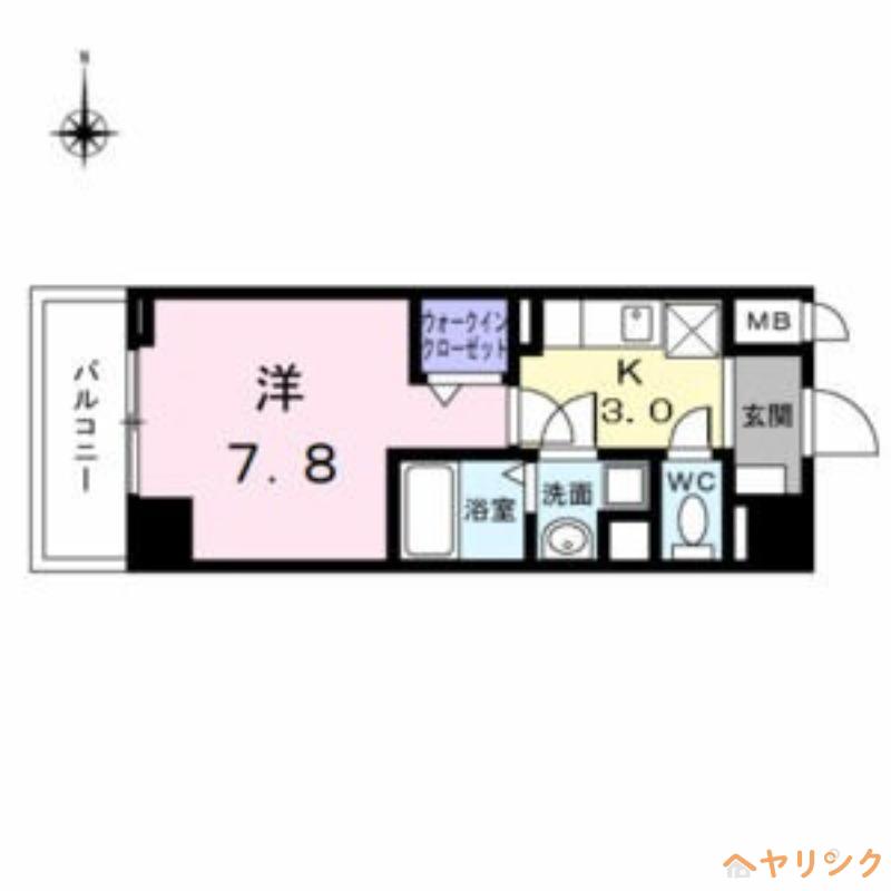 アーバンスクウェア丸の内(1K/4階)の間取り写真