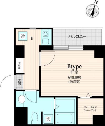 KONOMI TOKIWADAI(1K/5階)の間取り写真