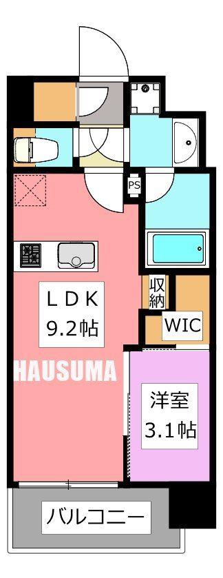 アーバネックス駒込(1LDK/6階)の間取り写真