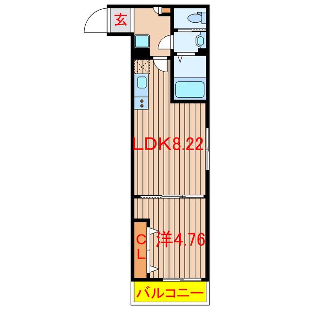 YSA薬園台(1LDK/3階)の間取り写真