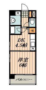 新栄アーバンハイツ(1DK/5階)の間取り写真