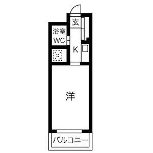 エル・エスポア御器所(1K/3階)の間取り写真