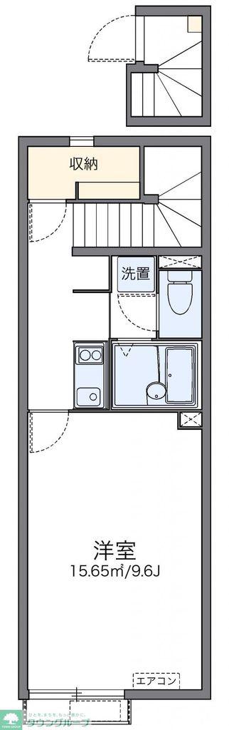 レオネクストYAMAZAKI(1K/2階)の間取り写真