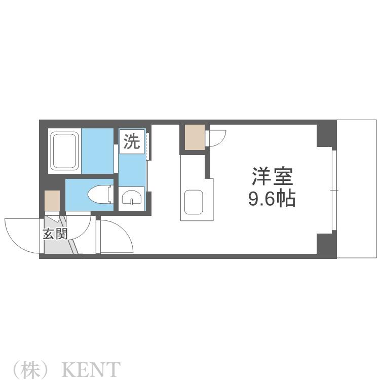 GRANDUKE北円山(1K/5階)の間取り写真
