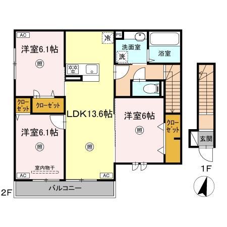 エミネント・グラン(3LDK/2階)の間取り写真