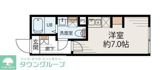 S-TERRACE 元住吉(ワンルーム/1階)の間取り写真
