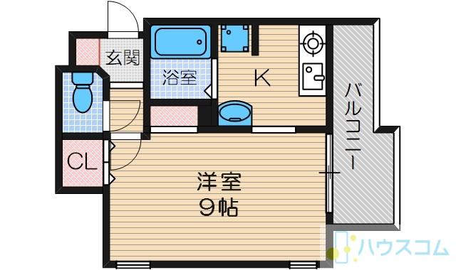 VILLACIEL(1K/2階)の間取り写真