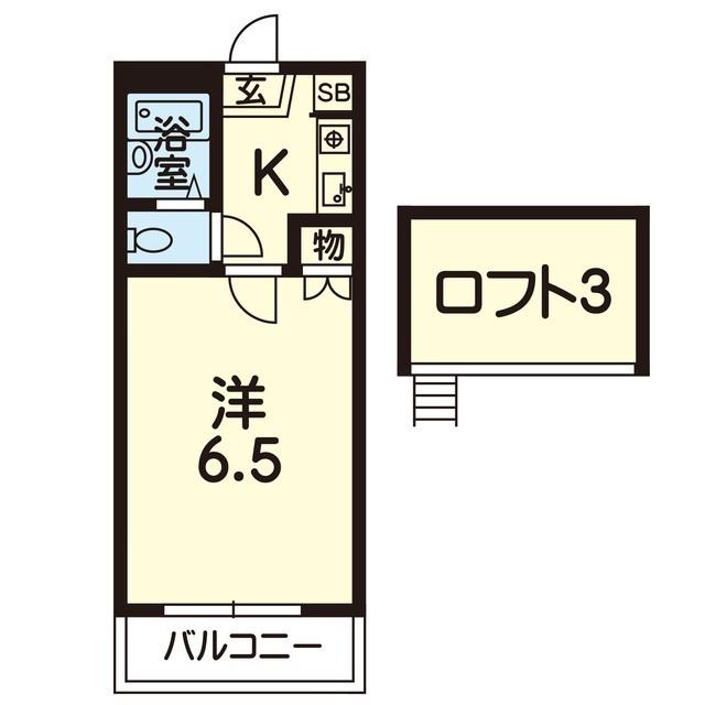 グランシエロ本荘(1K/2階)の間取り写真