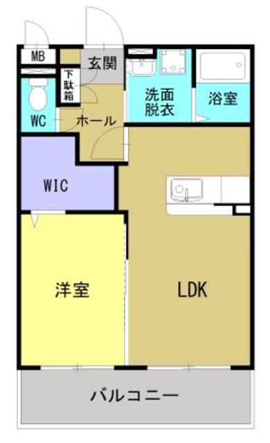 HALELEA照波園(1LDK/5階)の間取り写真