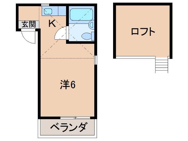 高松シルク館(ワンルーム/2階)の間取り写真