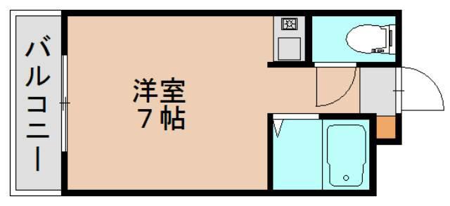 グローリー千代(ワンルーム/9階)の間取り写真